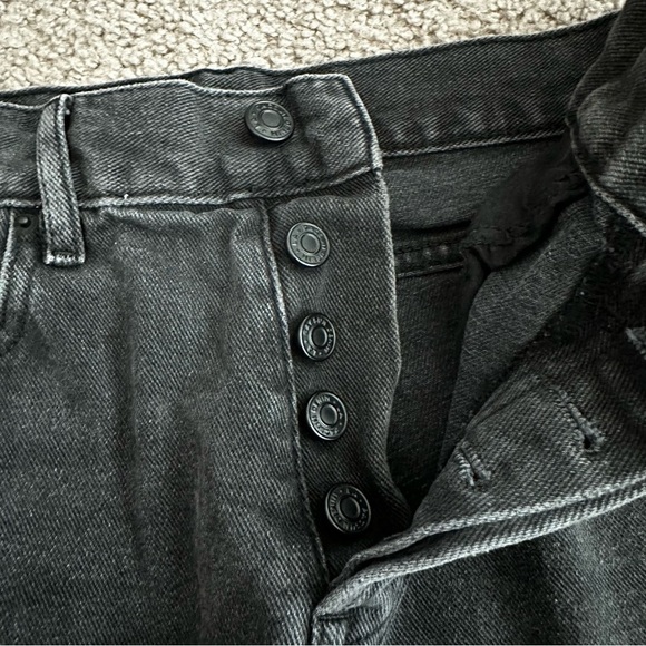 Pacsun High Rise Straight Distressed Button Fly Womens 25 - Picture 10 of 14